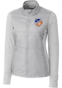 Cutter and Buck FC Cincinnati Womens Grey Stealth Light Weight Jacket