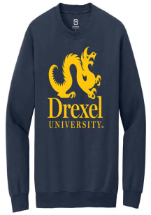 Mens Drexel Dragons Navy Blue Summit Sportswear Primary Logo Crew Sweatshirt