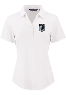 Cutter and Buck Minnesota United FC Womens White Forge Eco Polo Short Sleeve Polo Shirt