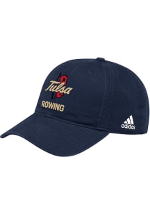 Adidas Navy Blue Tulsa Golden Hurricane Rowing Washed Slouch Adjustable Hat