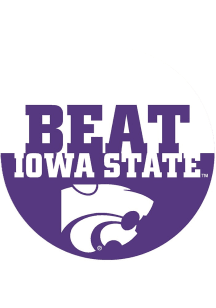 Purple K-State Wildcats 3&quot; Beat Iowa State Button