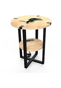 Imperial Detroit Lions Charging Side Table Brown End Table