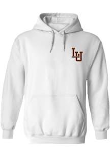 Vive La Fete Lehigh University Womens White Impressions Hooded Sweatshirt