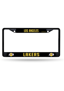 Los Angeles Lakers Primary Metal License Plate Frame - Black