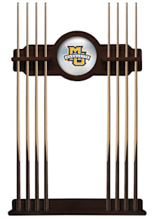 Marquette Golden Eagles Solid Wood Cue Rack Pool Table