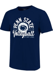 Girls Navy Blue Penn State Nittany Lions Volleyball Net Short Sleeve T-Shirt