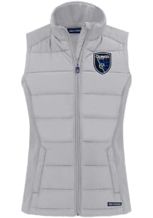 Cutter and Buck San Jose Earthquakes Womens Grey Evoke Vest