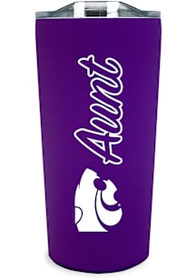 K-State Wildcats 18oz Aunt Soft Touch Stainless Steel Tumbler - Purple