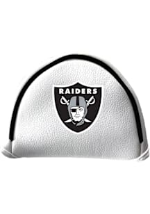 Las Vegas Raiders White Mallet Putter Cover