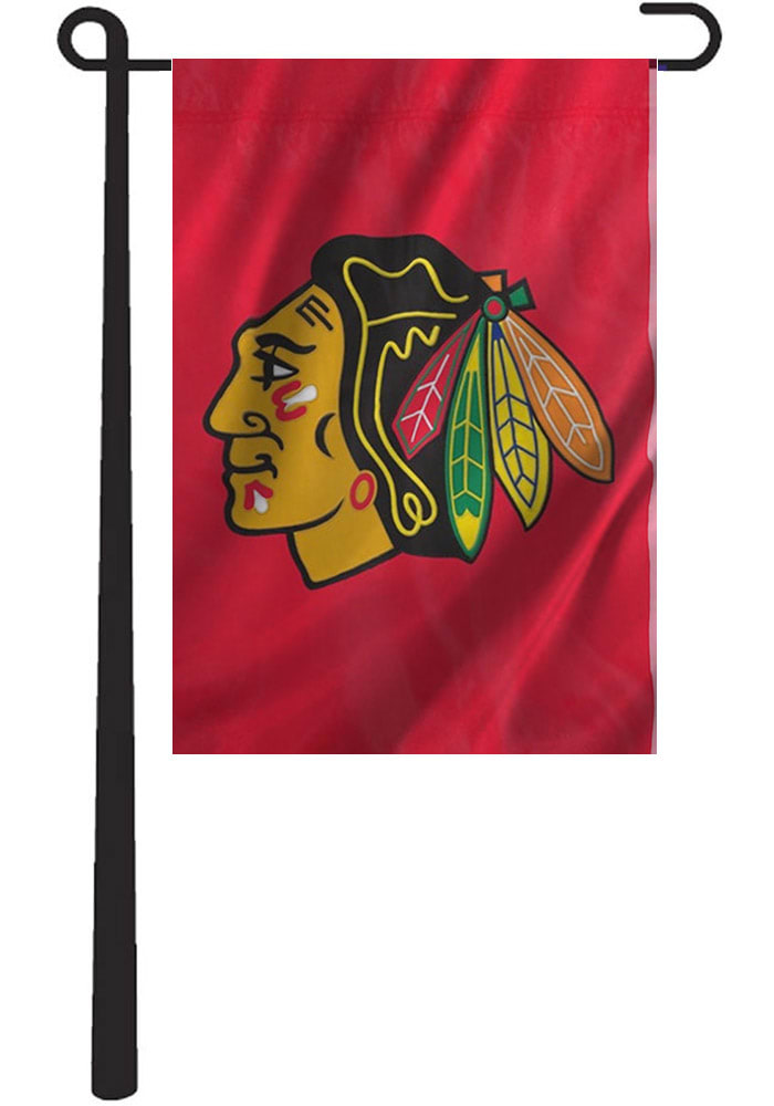 Chicago Blackhawks Applique Garden Flag