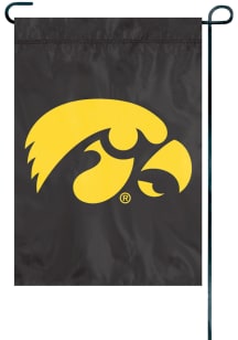 Black Iowa Hawkeyes 12x18 Garden Flag