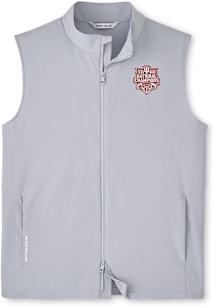 Peter Millar Indiana Hoosiers Mens Ash 2025 College Football National Champions Sleeveless Jacket