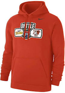 Nike Bowling Green Falcons Mens Orange Football Battle of I-75 Football Rivalry Long Sleeve Hoodie