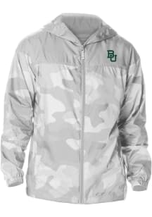 Columbia Baylor Bears Mens Grey Heat Seal Camo Flash Challenger Light Weight Jacket