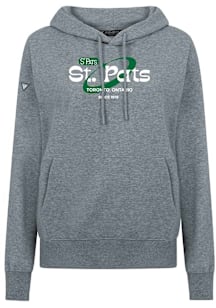 Levelwear Toronto St. Pats Womens Grey Adorn Orbital Hooded Sweatshirt