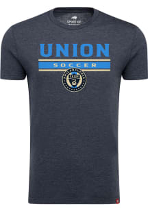 Philadelphia Union Navy Blue Bar Short Sleeve Fashion T Shirt