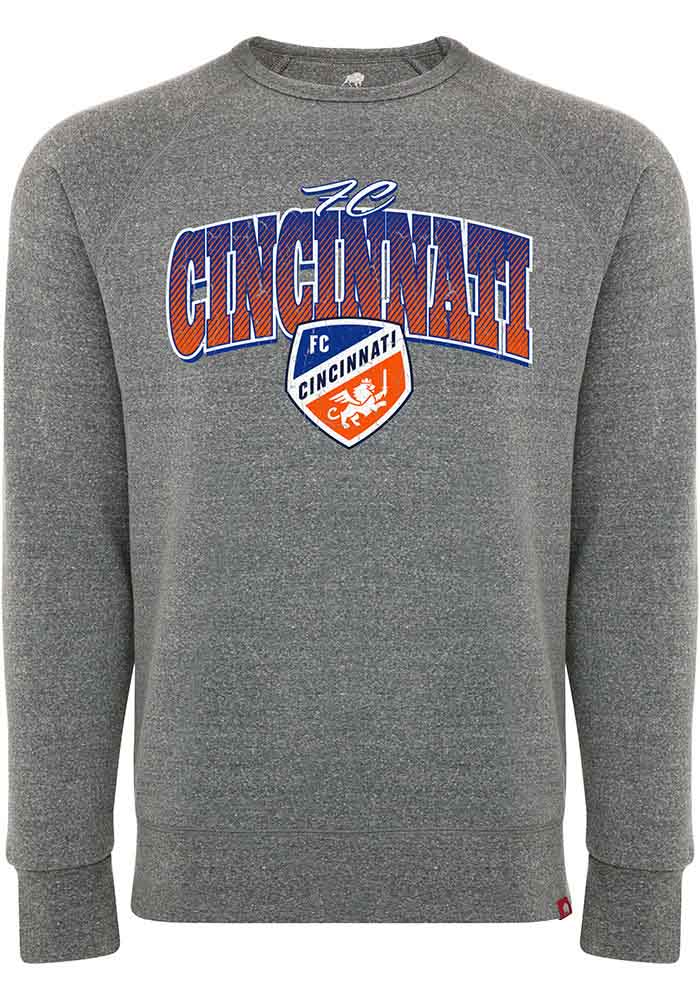 FC Cincinnati Mens Grey Harmon Long Sleeve Fashion Sweatshirt