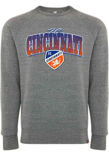 FC Cincinnati Mens Grey Harmon Long Sleeve Crew Sweatshirt