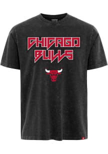 Chicago Bulls Black Slayer Wordmark Short Sleeve Fashion T Shirt
