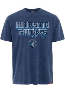 Minnesota Timberwolves Blue Leppard Angus Short Sleeve Fashion T Shirt
