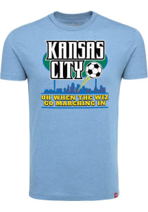 Sporting Kansas City Light Blue Throwback Comfy Short Sleeve Fashion T Shirt