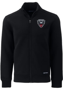 Cutter and Buck DC United Mens Black Roam Long Sleeve Zip