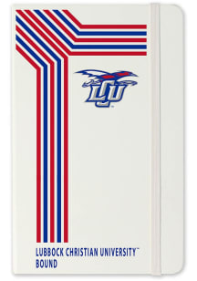 Lubbock Christian University Chaps School Bound team logo Notebook and Folder - White