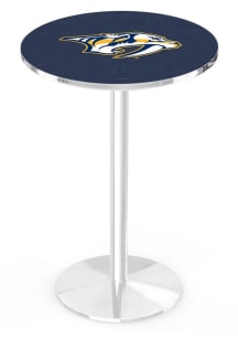 Nashville Predators Chrome Round Base Pub Table
