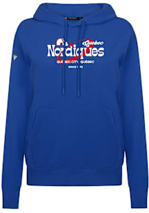 Levelwear Quebec Nordiques Womens Blue Adorn Orbital Hooded Sweatshirt
