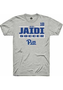 Alia Jaidi Rally Mens Ash Pitt Panthers NIL Stacked Box Player T Shirt