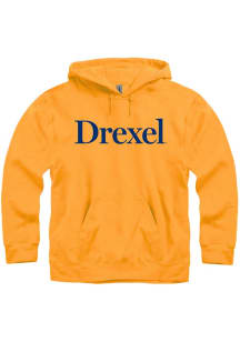Mens Gold Drexel Dragons Rally Loud Hooded Sweatshirt