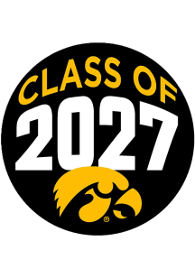 Yellow Iowa Hawkeyes 3&quot; Class of 2027 Button