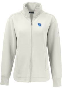 Cutter and Buck Kentucky Wildcats Womens White Alumni Roam Light Weight Jacket