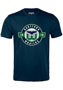 Levelwear Hartford Whalers Navy Blue Richmond Grail Short Sleeve T Shirt