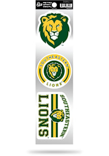 Southeastern Louisiana Lions 3pk Retro Auto Decal - Green