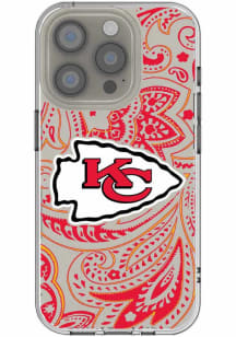 Kansas City Chiefs Paisley iPhone Clear Phone Cover