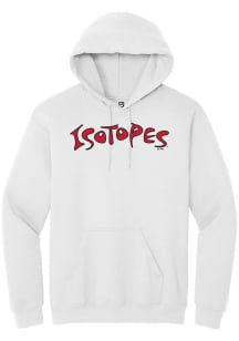 Summit Sportswear Albuquerque Isotopes Mens White Alt Logo Wordmark Long Sleeve Hoodie