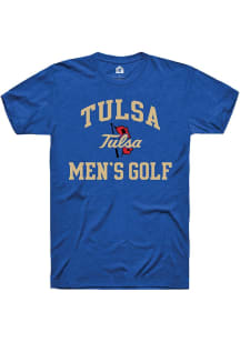 Tulsa Golden Hurricane Blue Rally Men's Golf No 1 Short Sleeve T Shirt