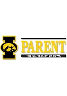 Iowa Hawkeyes 6x2 Parent Auto Decal - Gold