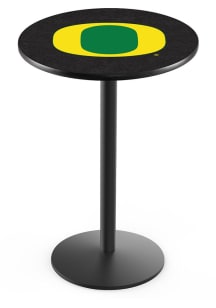 Black Oregon Ducks Black Round Base Pub Table