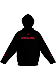 Adidas Nebraska Cornhuskers Womens Black Hooded Sweat Hooded Sweatshirt