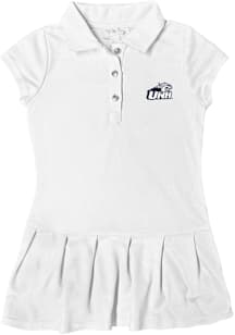 New Hampshire Wildcats Toddler Girls White Caroline Short Sleeve Dress