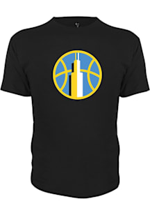 Chicago Sky Black Primary Logo Short Sleeve T Shirt
