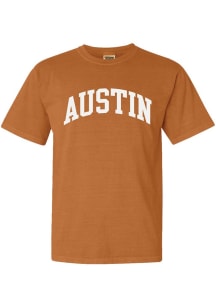 Summit Sportswear Austin Burnt Orange Wordmark Short Sleeve T Shirt