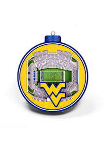 West Virginia Mountaineers 3D Stadium Ornament - Navy Blue