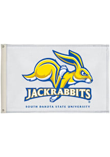 South Dakota State Jackrabbits 2' x 3' Silk Screen Grommet Flag - White