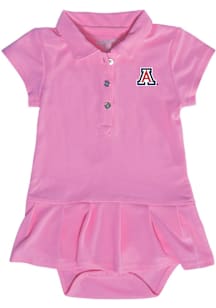 Arizona Wildcats Baby Girls Pink Caroline Short Sleeve Dress