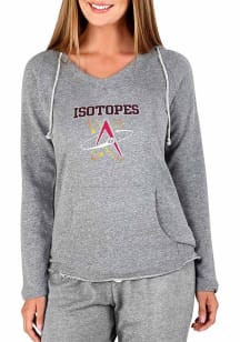Concepts Sport Albuquerque Isotopes Womens Ash Mainstream Hooded Sweatshirt
