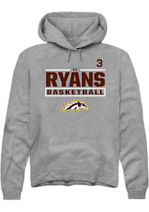 Ej Ryans Western Michigan Broncos Mens Grey NIL Stacked Box Player Hood
