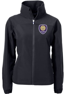 Cutter and Buck Orlando City SC Womens Black Charter Eco Light Weight Jacket